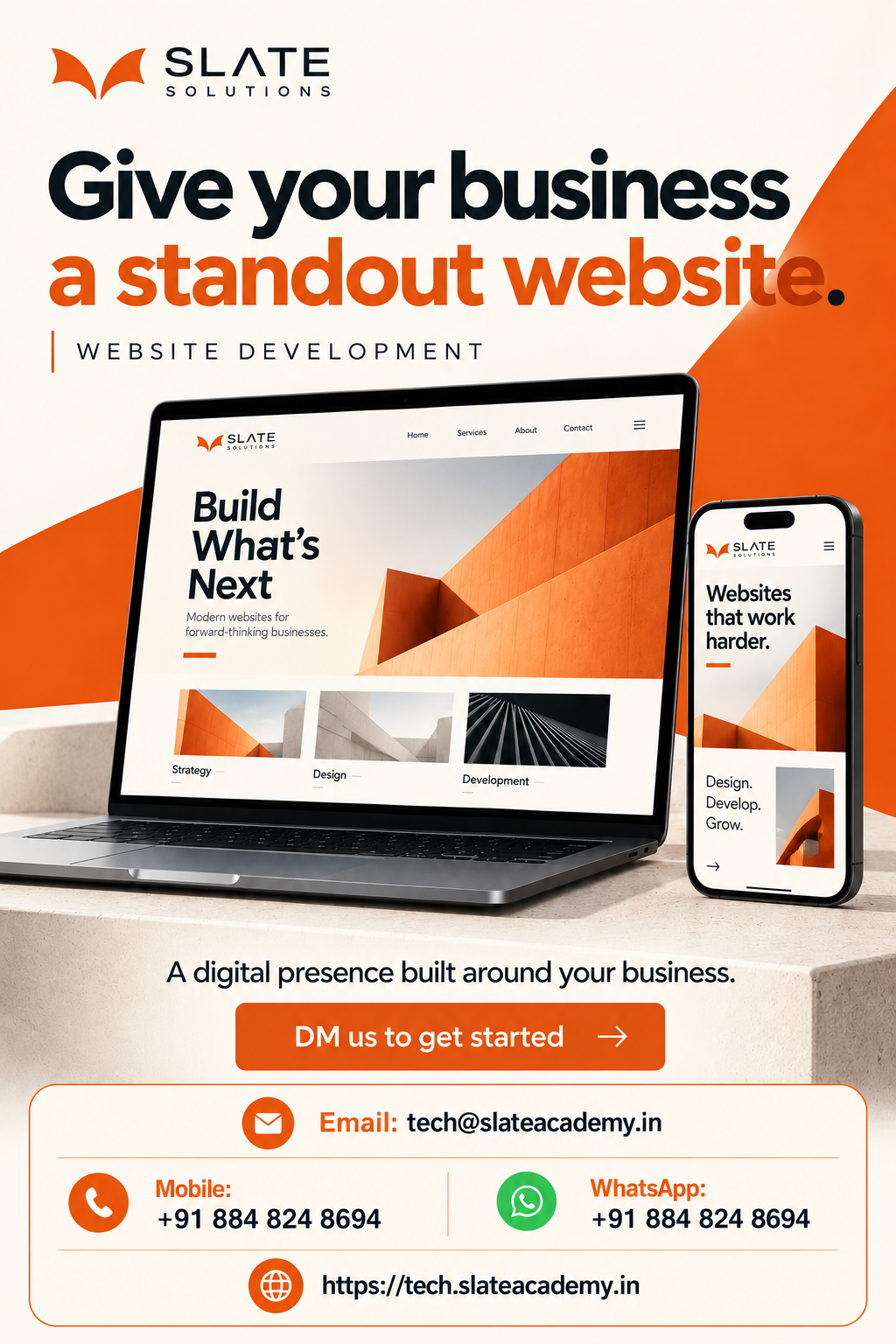 Website development poster